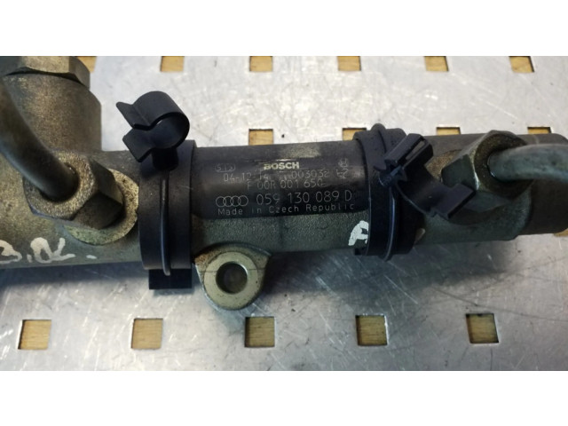 Vstřikovací lišta 059130089D, 00R001650 Audi A4 S4 B7 8E 8H pro naftový motor 3.0