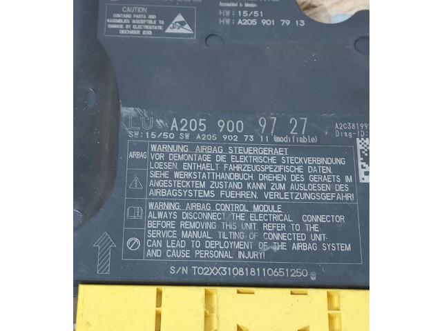 Блок подушек безопасности A2059009727, A2059027311   Mercedes-Benz GLC X253 C253