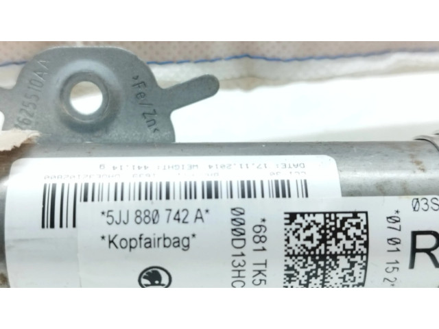 Боковая подушка безопасности 5JJ880742A   Skoda Rapid (NH)