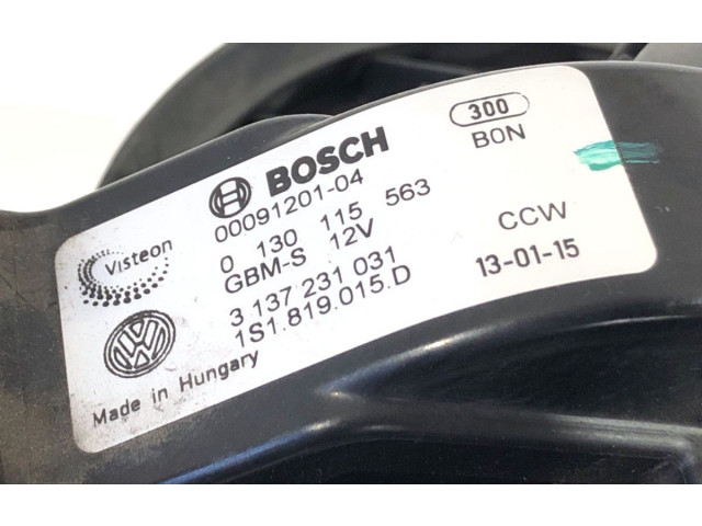 Вентилятор печки 0130115563 Skoda Citigo