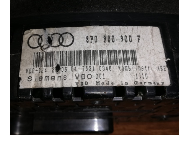 Панель приборов 8P0920900F, 8P0920900F Audi A3 S3 8P