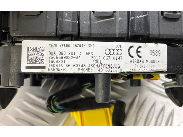 Подушка безопасности водителя 80A880201C Audi Q5 SQ5