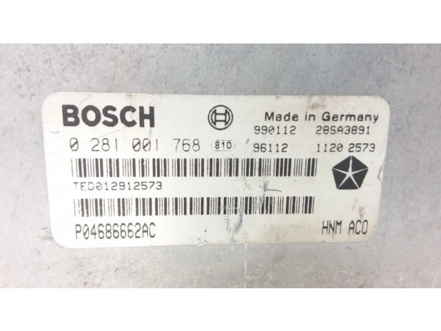 Řídící jednotka 0281001768, 28SA3891 Chrysler Voyager 1999