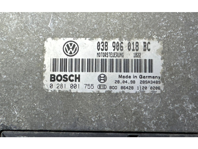 Блок управления двигателя 038906018BC, 28SA3489 Skoda Octavia Mk1 (1U)