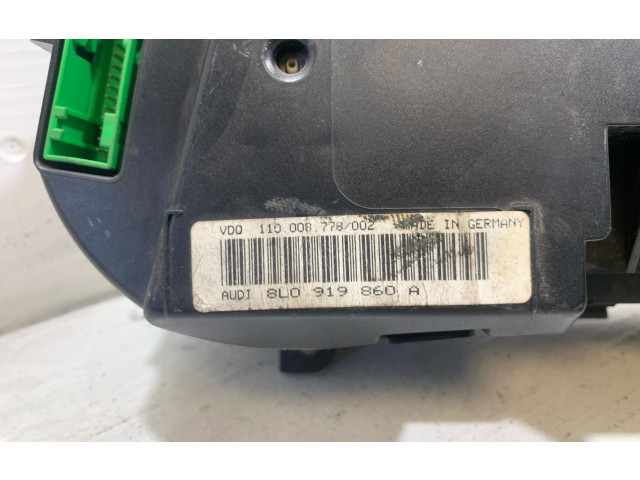 Панель приборов 8L0919860A, 110008778002   Audi A3 S3 8L       