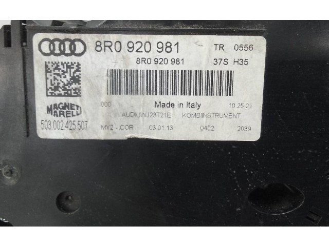 Панель приборов 8R0920981 Audi Q5 SQ5