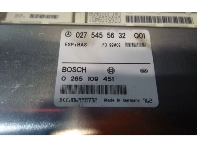 Блок управления АБС 0275455632, 0275455632   Mercedes-Benz E AMG W210
