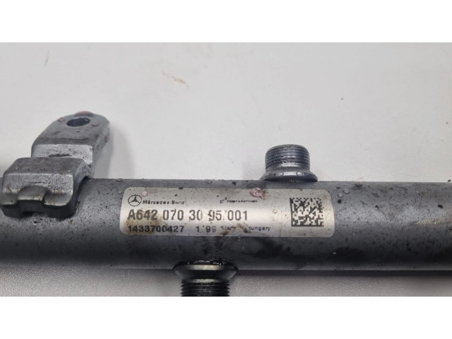 Vstřikovací lišta A6420703095, 6420703095 Mercedes-Benz S W222 pro naftový motor 3.5 om642.861