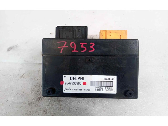 Řídící jednotka 9647538580 Peugeot 307 CC