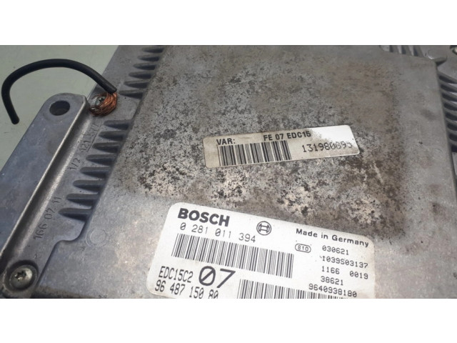 Блок управления двигателя 9648715080, 0281011394 Citroen C5