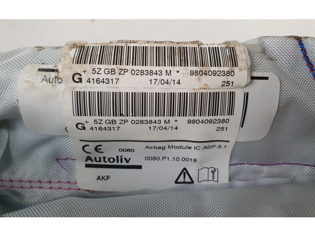 Боковая подушка безопасности 9804092380   Peugeot 2008 I