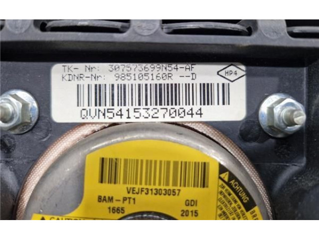 Подушка безопасности водителя 985105160RD, QVN54153270044 Dacia Lodgy