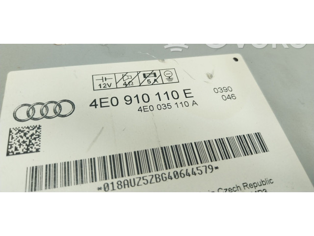 Zpětné zrcátko Audi A8 S8 D3 4E 2008 4E0057110E, 4E0910110E