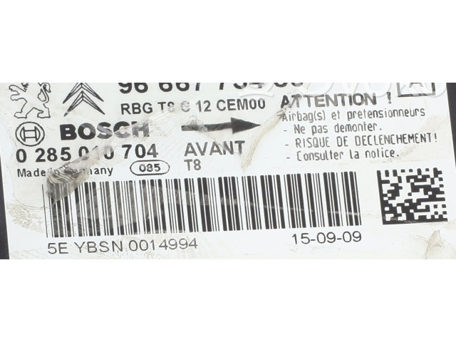 Блок подушек безопасности 658866 Peugeot 3008 I