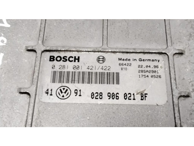 Блок управления двигателя 028906021BF, 66422 Volkswagen Golf III