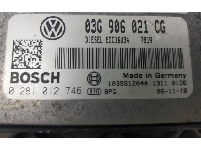 Řídící jednotka 0281012746 Volkswagen Caddy 2007