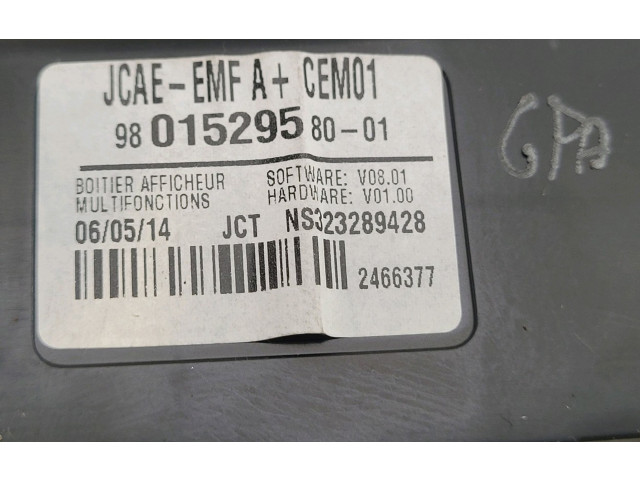 Экран/ дисплей / маленький экран 9801529580, M0-2733A Citroen Berlingo