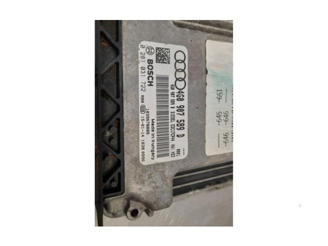 Řídící jednotka 4G0907589D Audi A6 S6 C7 4G 2015