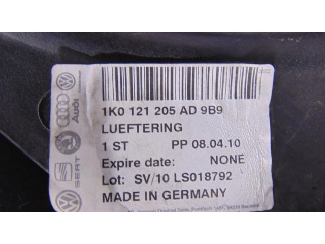 Комплект вентиляторов     1K0998455A, 1K0121205AD    Volkswagen Touran I 2.0