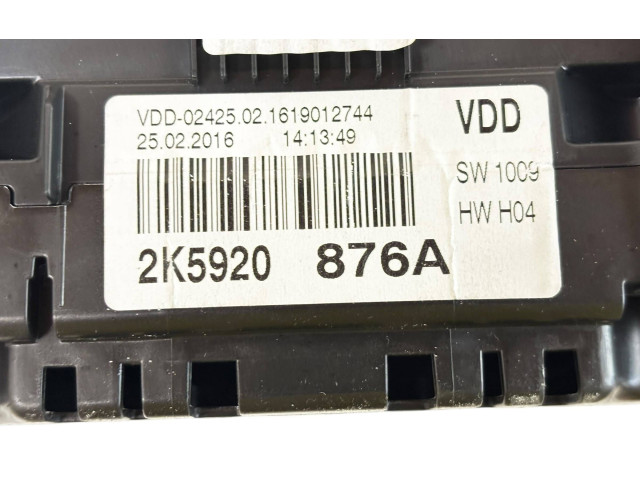 Панель приборов 2K5920876A, VDD02425 Volkswagen Caddy