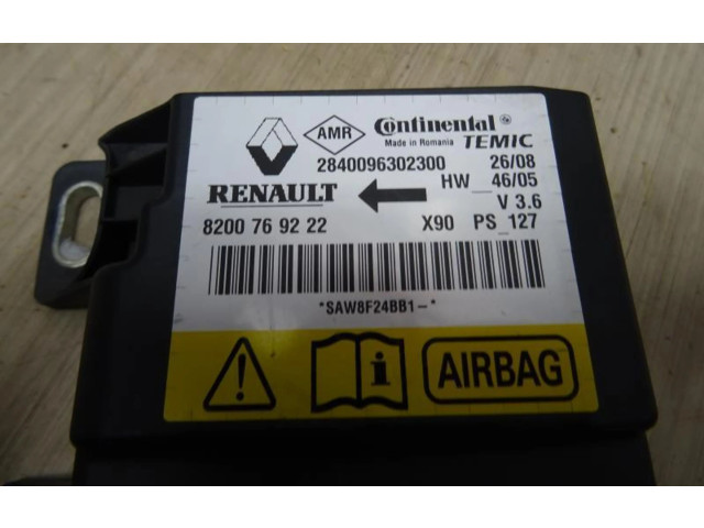 Блок управления надувных подушек 8201163282, 8201163282 Dacia Logan I