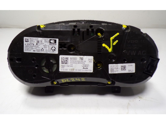 Панель приборов 8V0920750, A2C16573400   Audi A3 8Y       