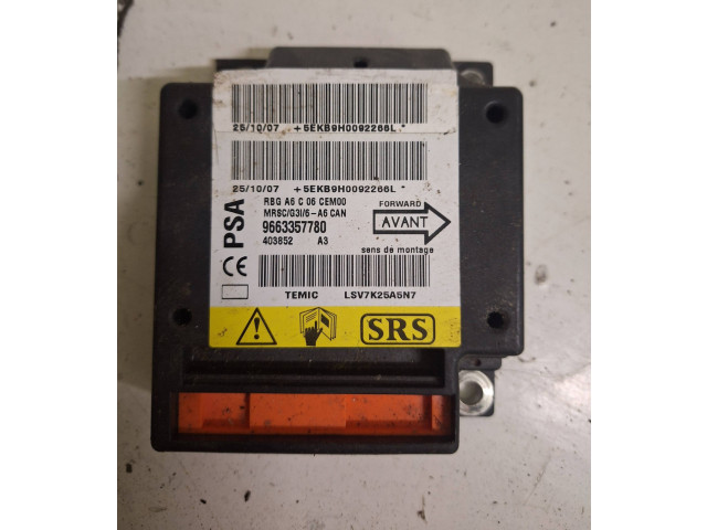 Блок подушек безопасности 9663357780, LSV7K25A5N7 Citroen C2