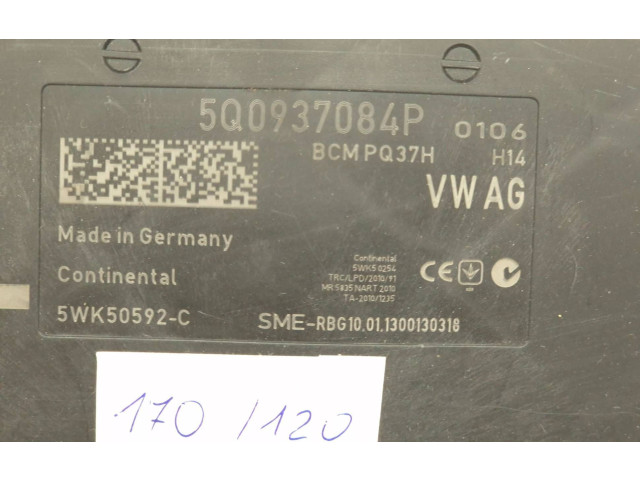 Блок управления 5Q0937084P, BCMPQ37H   Skoda Octavia Mk3 (5E)