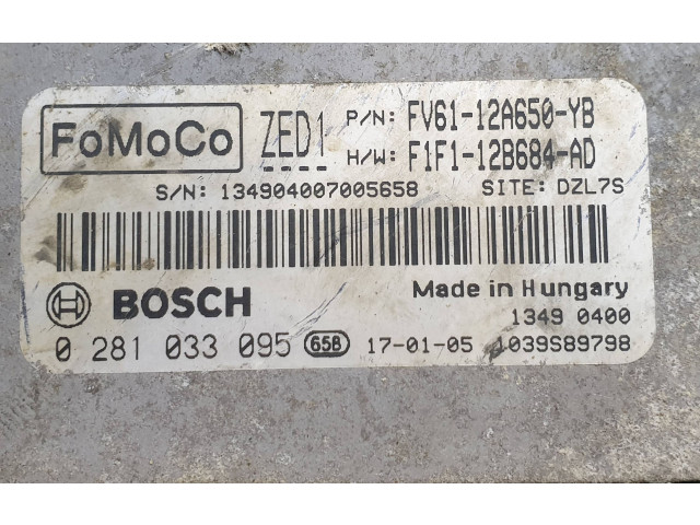 Блок управления впрыском 0281033095, FV6112A650YB Ford Transit - Tourneo Connect