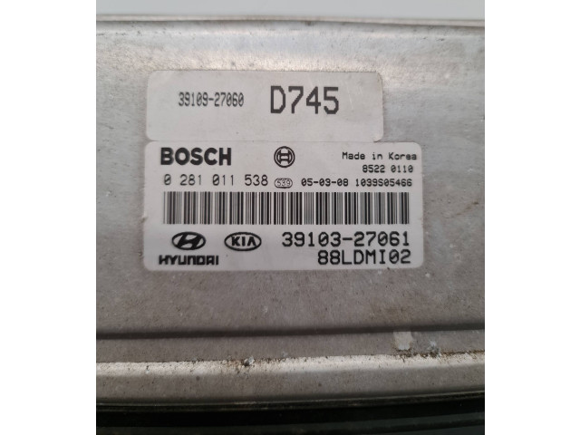 Řídící jednotka 3910927060, 3910327061 KIA Cerato 2005