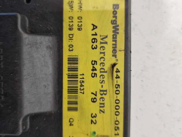 Блок управления редуктора коробки передач (раздатки) A1635457932, 115437 Mercedes-Benz ML W163