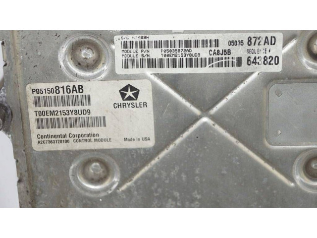 Блок управления P05150816AB, 05035872AD Jeep Grand Cherokee