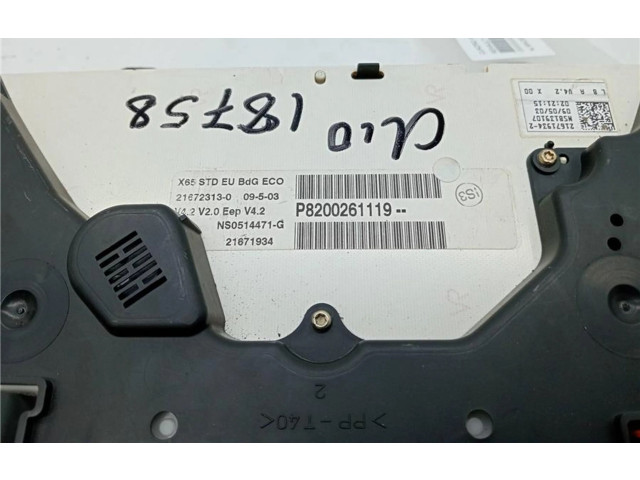 Панель приборов P8200261119, 0090059 Renault Clio II