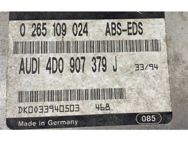 Блок управления АБС 4D0907379J, 0265109024 Audi A8 S8 D2 4D