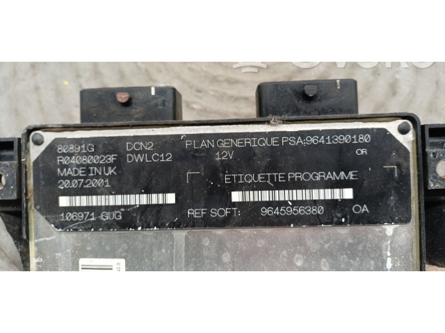 Řídící jednotka 9641390180, 9645956380 Citroen Berlingo