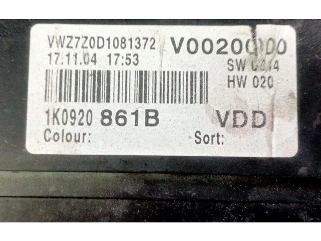 Панель приборов 1K0920861B Volkswagen Golf Plus
