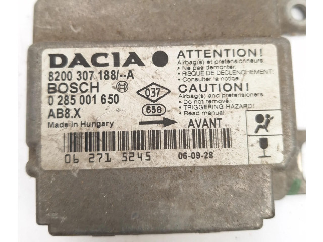 Блок подушек безопасности 8200307188A, 0285001650   Dacia Logan I