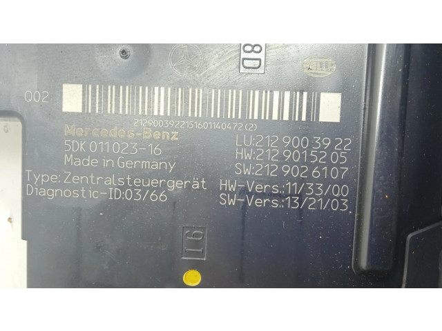 Pojistková skříňka 2129026107, 2129015205 Mercedes-Benz CLS C218 X218 2017