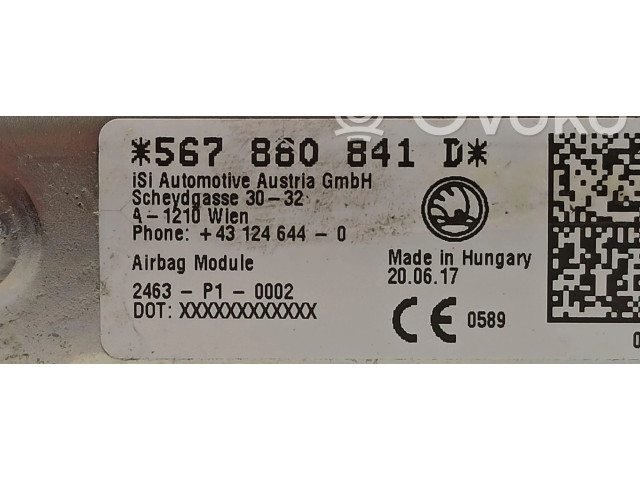 Подушка безопасности для колен 567880841D Skoda Kodiaq