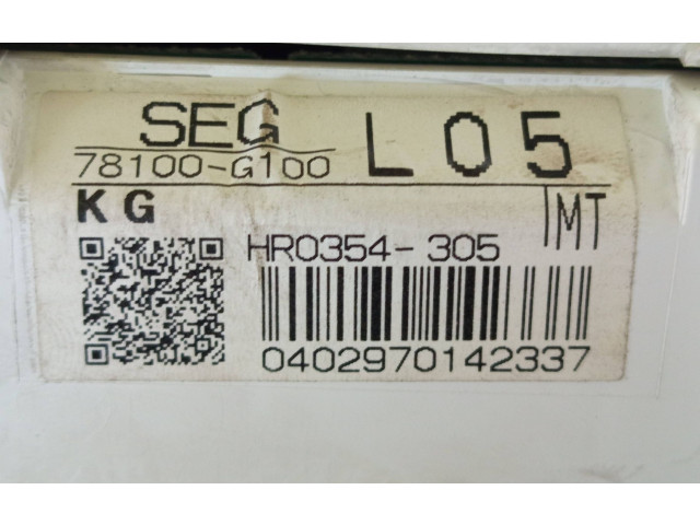 Панель приборов 78100G100, HR0354305 Honda Accord
