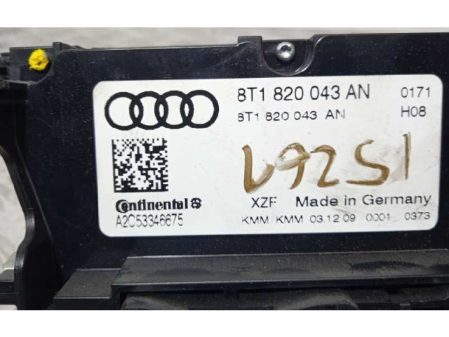 Блок управления климат-контролем 8T1820043AN, A2C53346675   Audi A5 Sportback 8TA