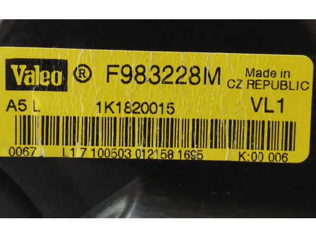 Вентилятор печки    1K1820015, F983228M   Audi A3 S3 8P