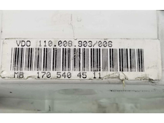 Přístrojová deska  Mercedes-Benz SLK R170 2000 A1705404511, 1705404511  