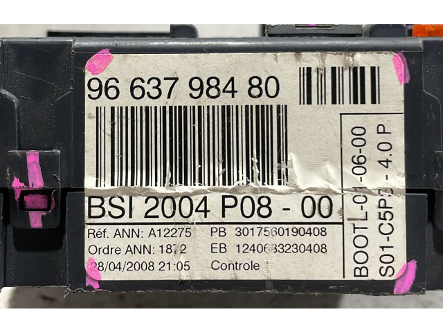 Комплект блоков управления SW9665100380, SW9665100380   Fiat Ulysse