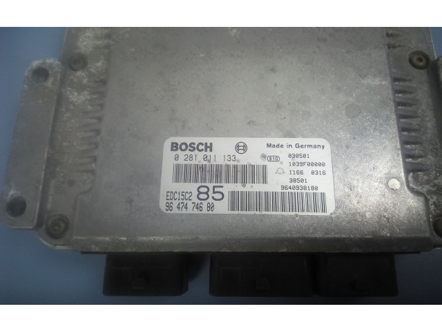 Řídící jednotka 9647474680, 0281011133 Peugeot 807 2003