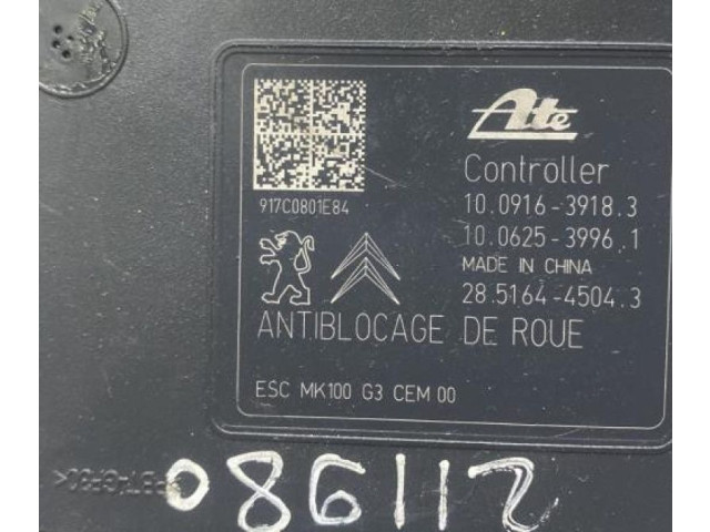 Блок АБС 1636317680 Peugeot 2008 I 2013 - 2019 года