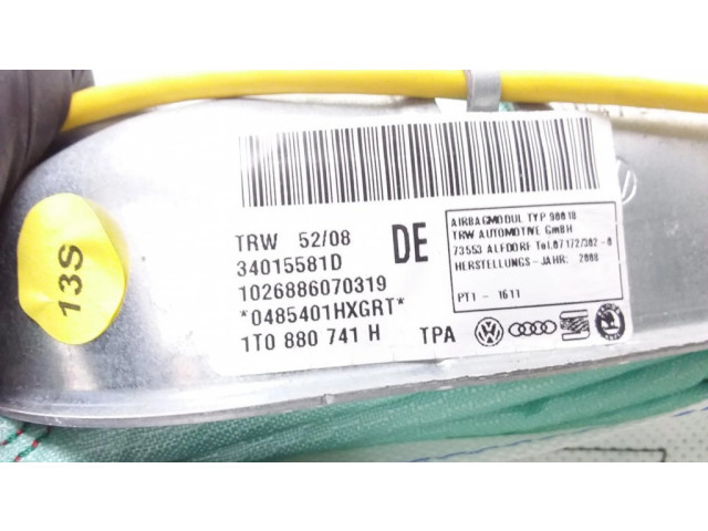 Боковая подушка безопасности 1T0880741H Volkswagen Touran I