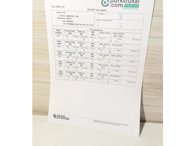 Vstřikovač 338002A760, 28235143 KIA Venga