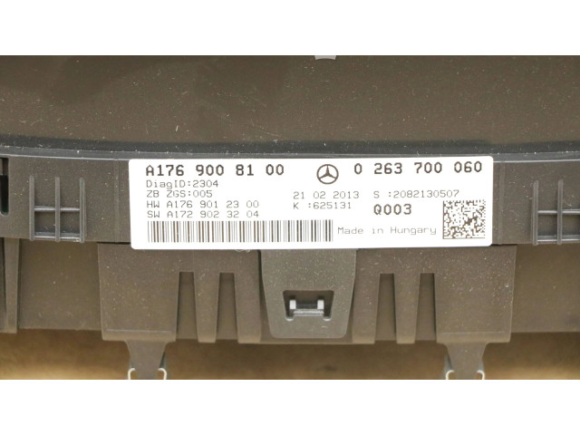 Панель приборов A1769008100, 0263700060 Mercedes-Benz A W176