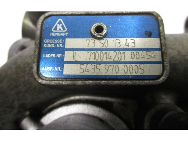 Turbodmychadlo Турбина 73501343   Fiat Punto (199)   